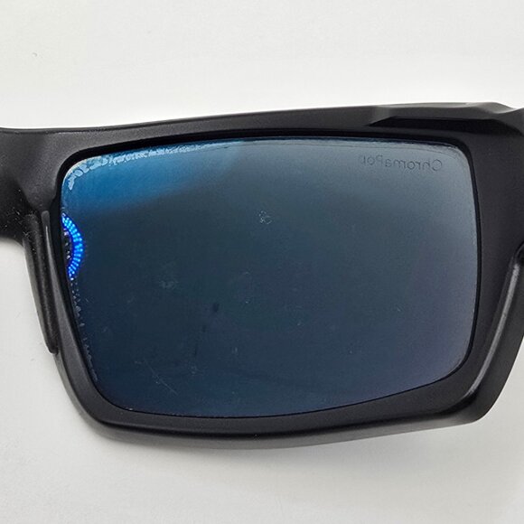 Smith Challis Matte Black Frame ChromaPop+ Polarized Blue Mirror Lens Sunglasses - Picture 9 of 14